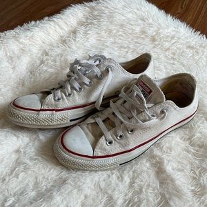 low rise white converse